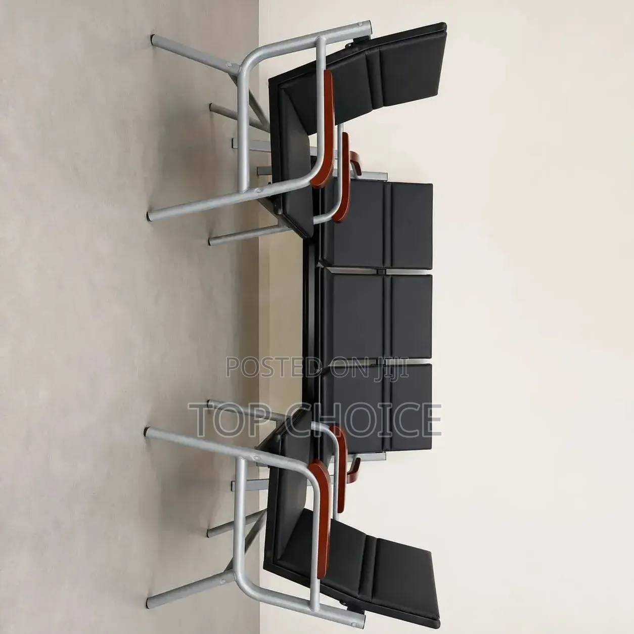 5 Seater Office Reception Waiting Chairs | Modern Visitor Bench