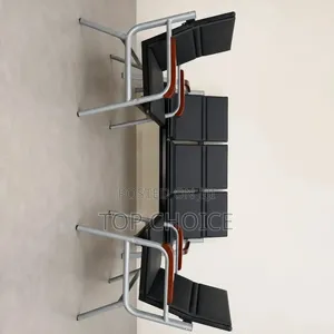 5 Seater Office Reception Waiting Chairs | Modern Visitor Bench