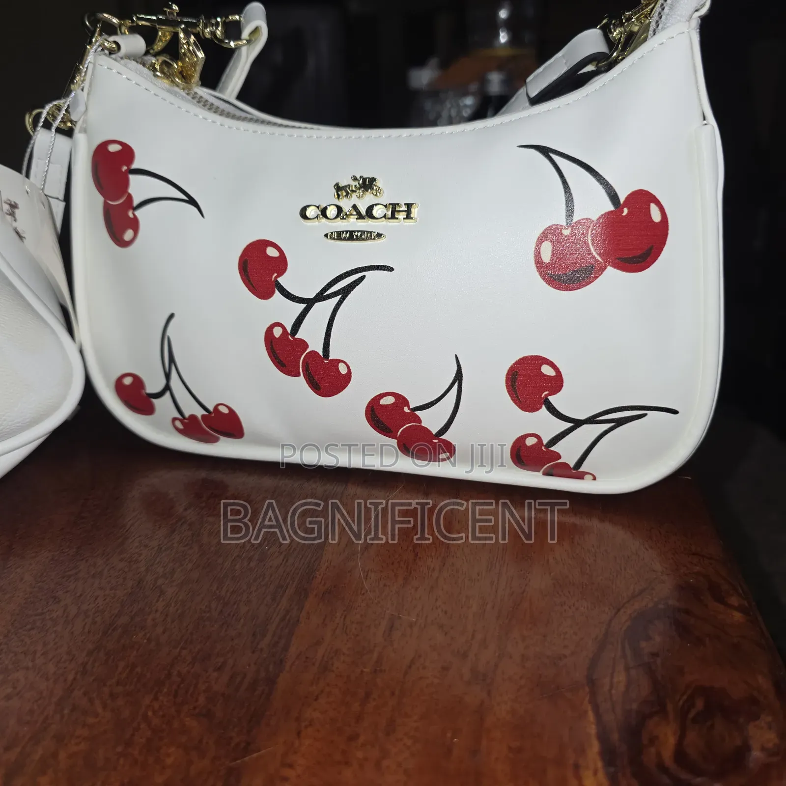 Cherry Coach Shoulder Bag