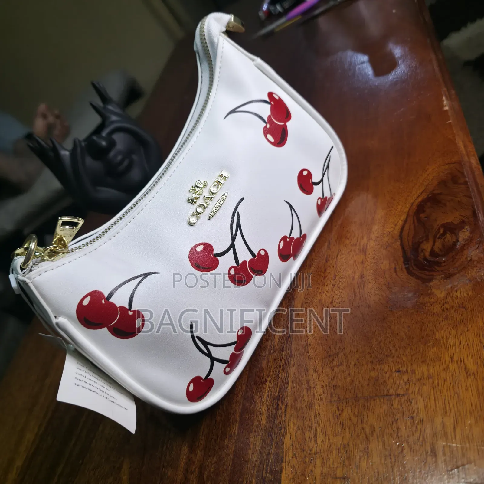 Cherry Coach Shoulder Bag