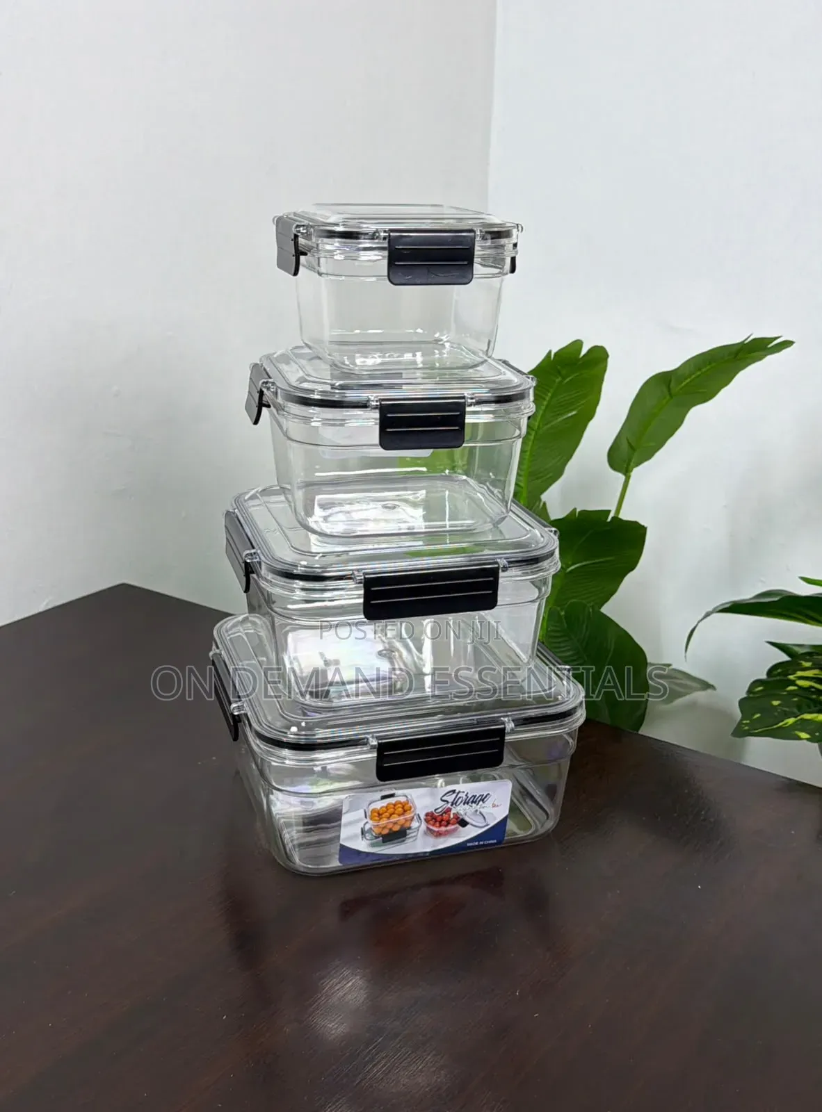 4pc Acrylic Food Storage Containers