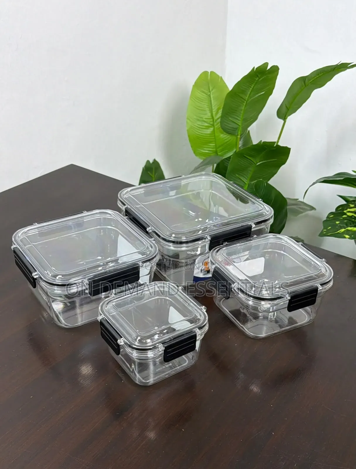 4pc Acrylic Food Storage Containers