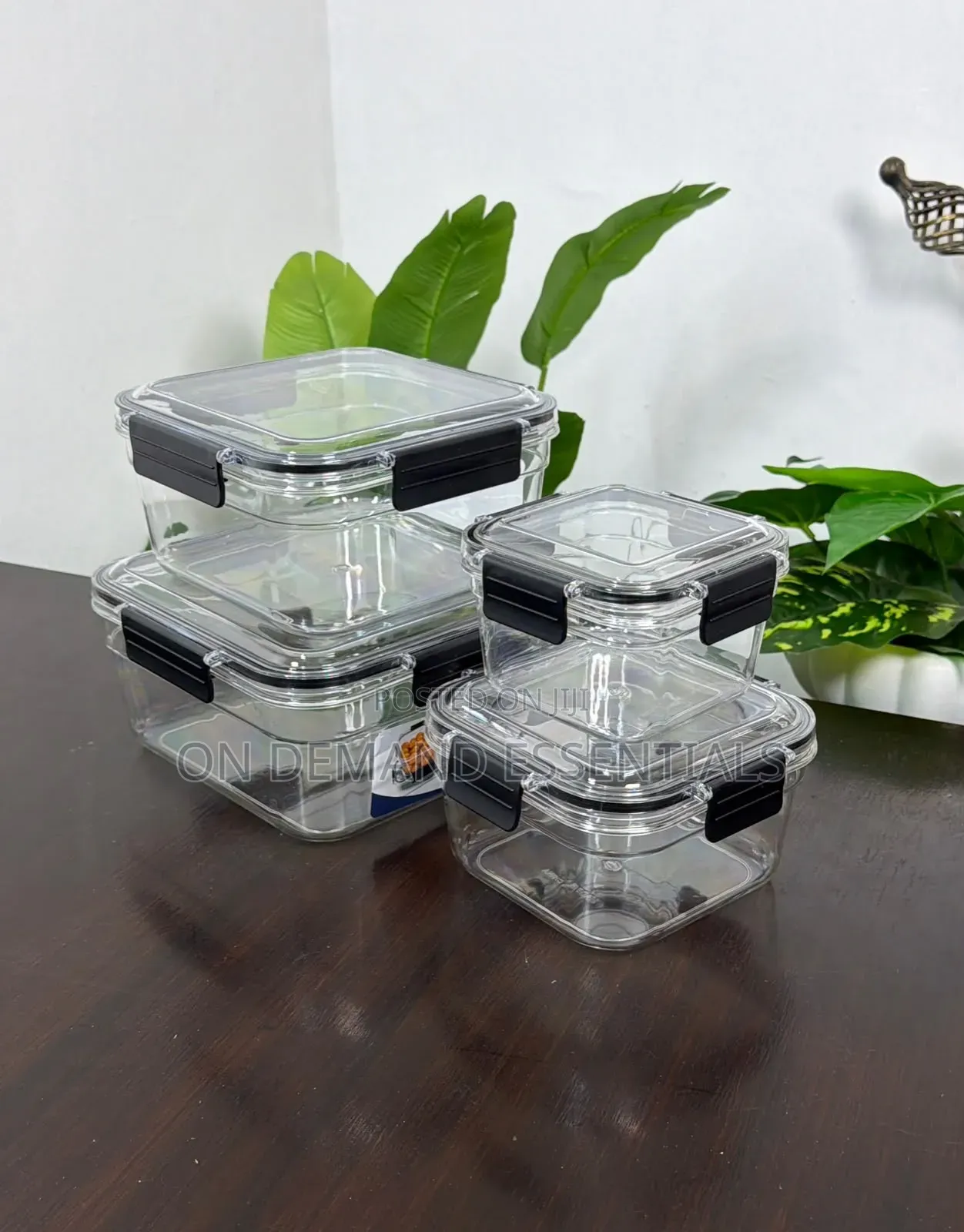 4pc Acrylic Food Storage Containers