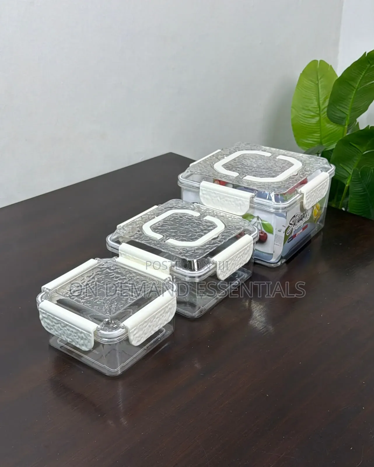 The 3PC Diamond Set Storage Containers