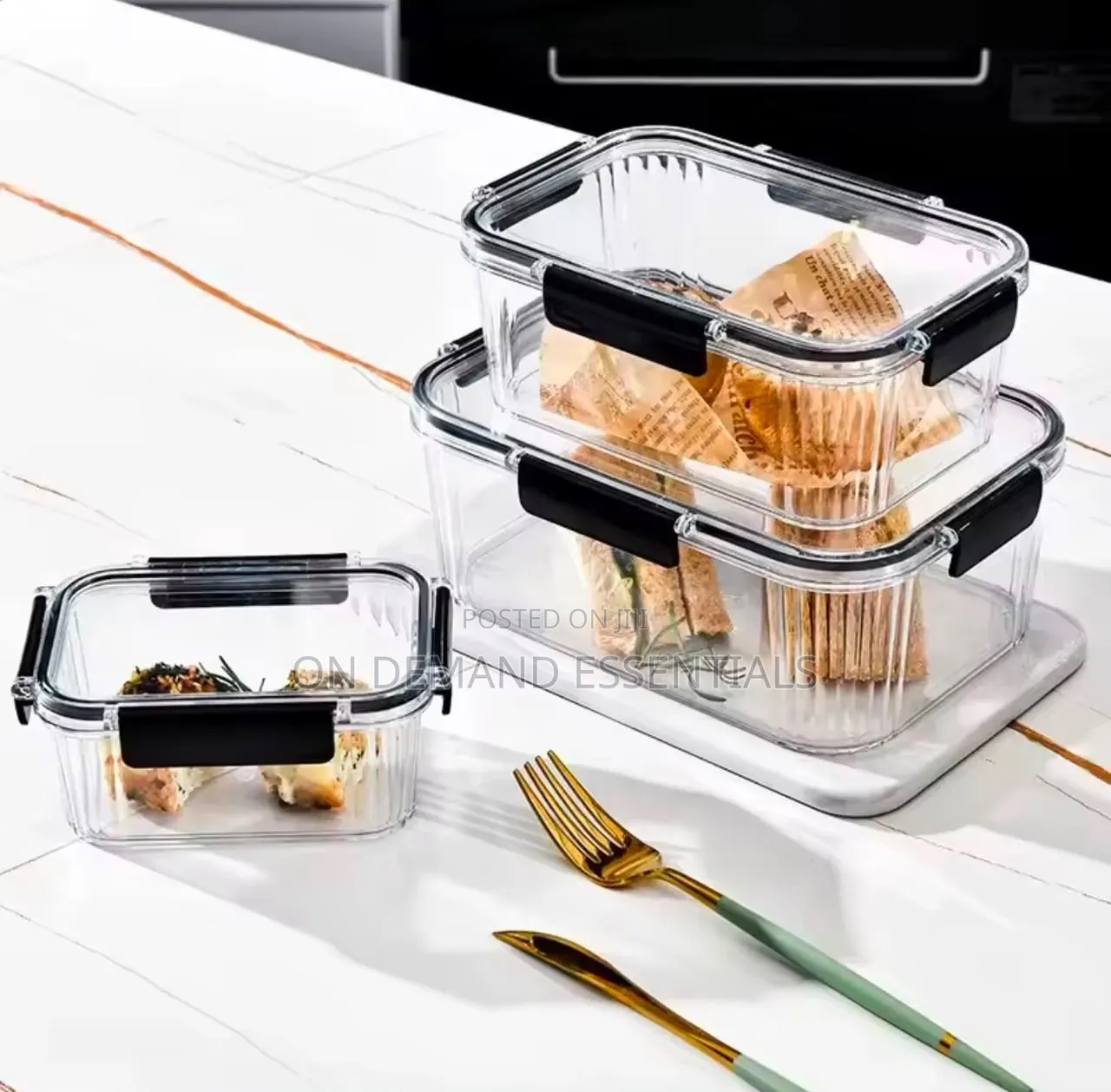 Hard, Crystal-Clear Acrylic Containers(won't Shatter Like Glass)