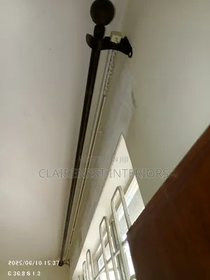 Straight and Bended Windows Powder Coated Curtain Rods