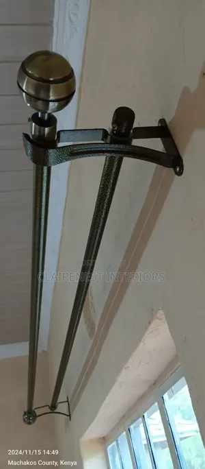 Bronze and Antic Gold Heavy Metal Curtain Rods
