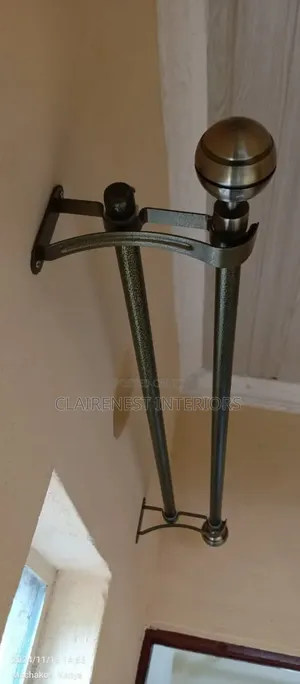 Powder Coated Heavy, Good Quality, Well Maintained Curtain Rods