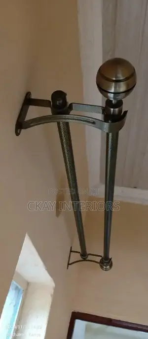 Powder Coated Heavy, Good Quality, Well Maintained Curtain Rods
