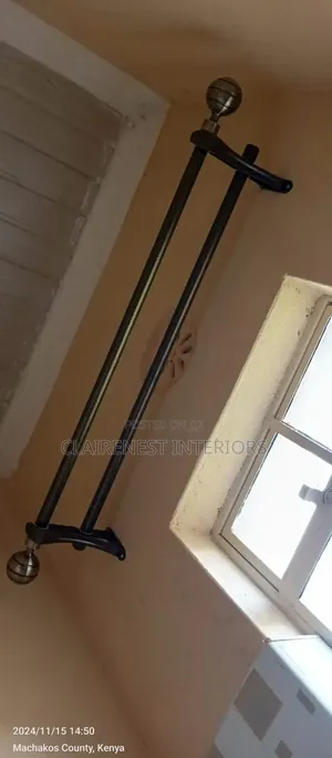 Powder Coated Heavy, Good Quality, Well Maintained Curtain Rods