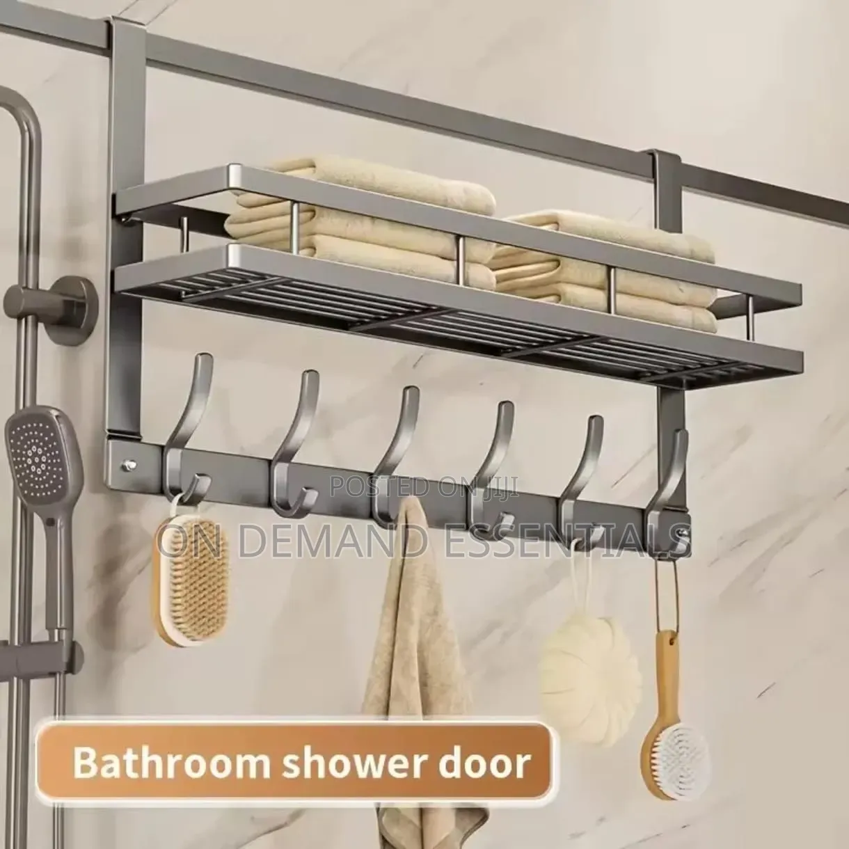 Over the Door Multipurpose Hanger With Hooks