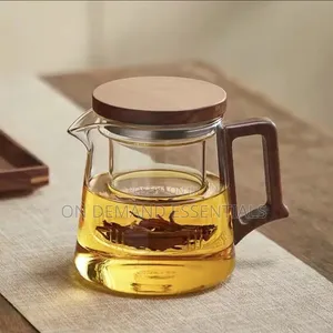 High Borosilicate Teapot With Walnut Handle