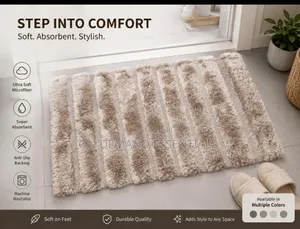 Ultra Soft Microfiber Bathroom Mat Size *50*8O* . Cm