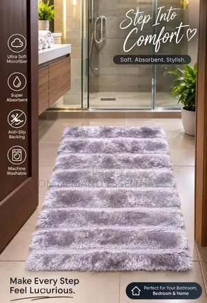 Ultra Soft Microfiber Bathroom Mat Size *50*8O* . Cm
