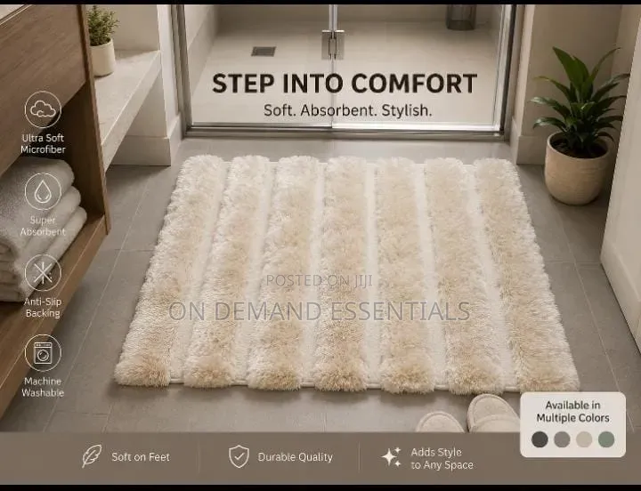 Ultra Soft Microfiber Bathroom Mat Size *50*8O* . Cm