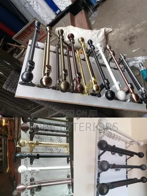 Heavy Duty Locally Fabricated JUA KALI CURTAIN RODS and Accessories