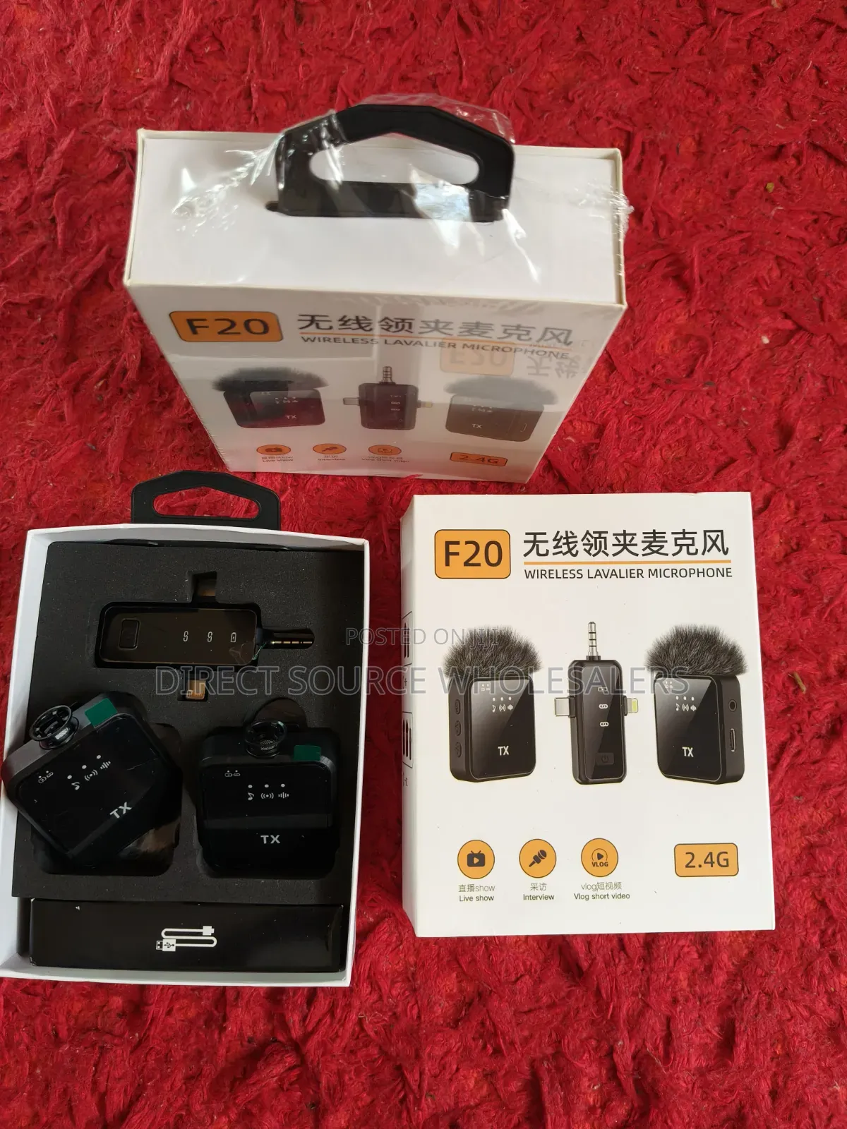 F20 Wireless Mic for Interviews, Vlogs Live Streaming