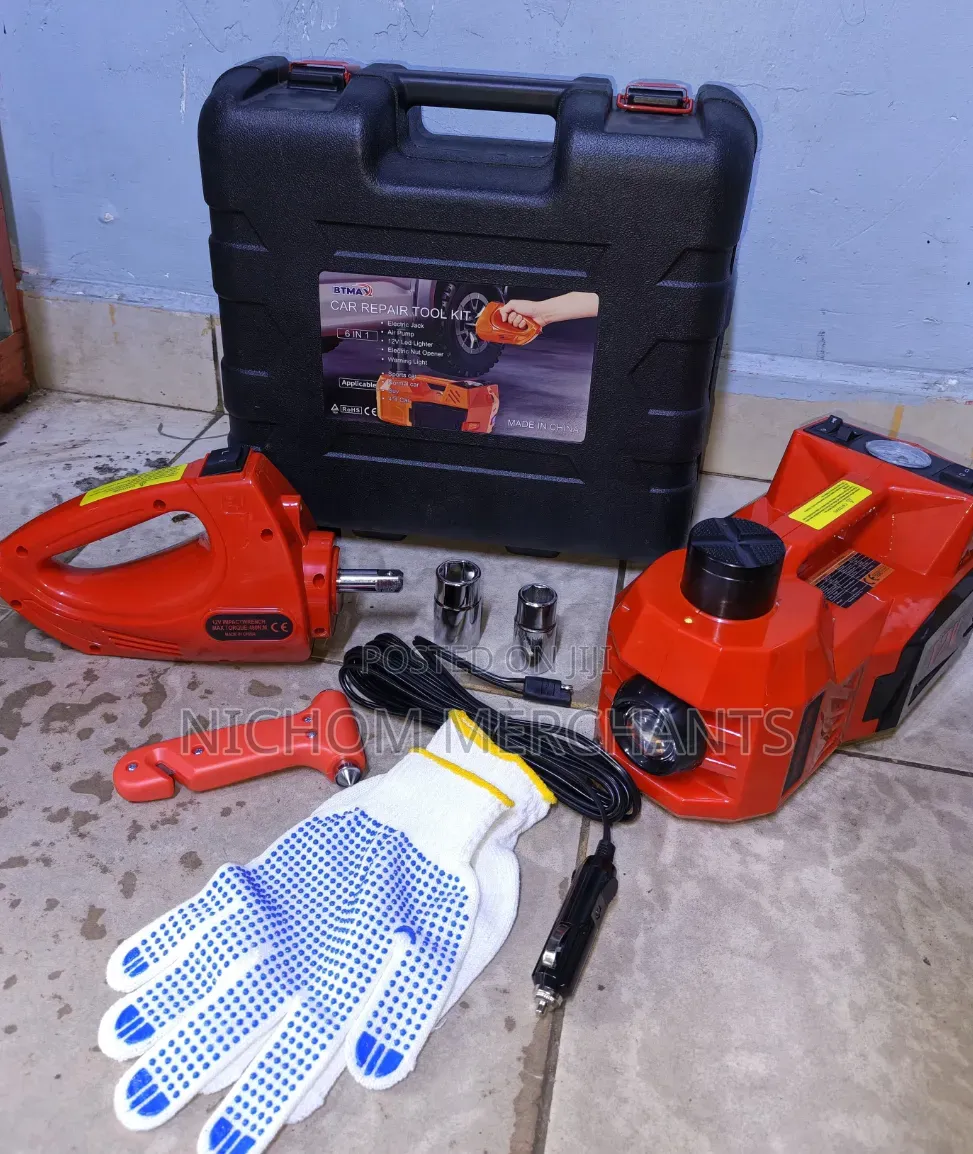 6 in 1 Car Repair Tool Kit/Electric Jack