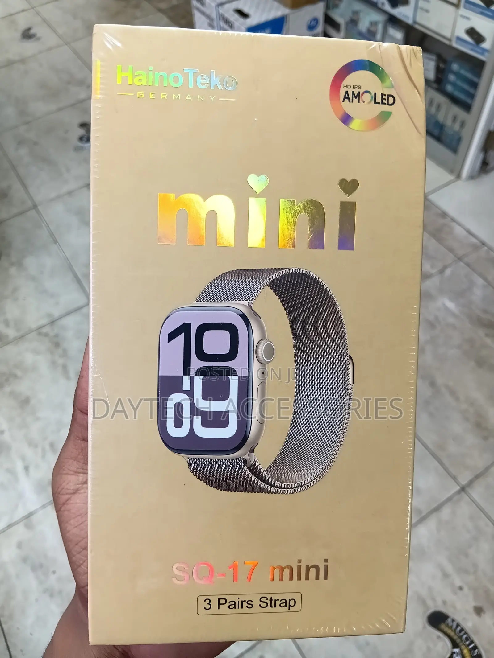 The Haino Teko SQ-17 Mini Smartwatch.