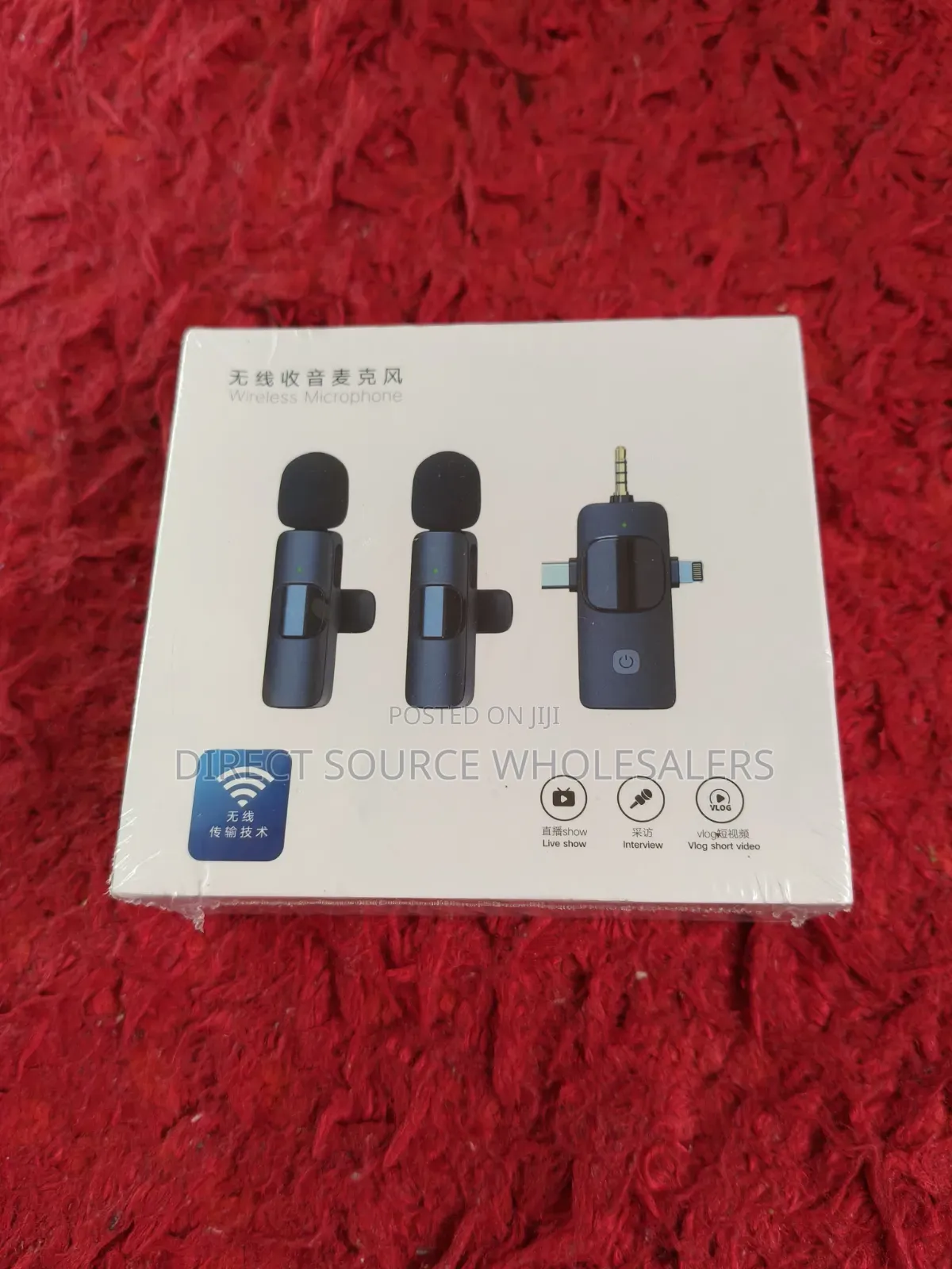  Wireless Lavalier Microphone Dual Mic