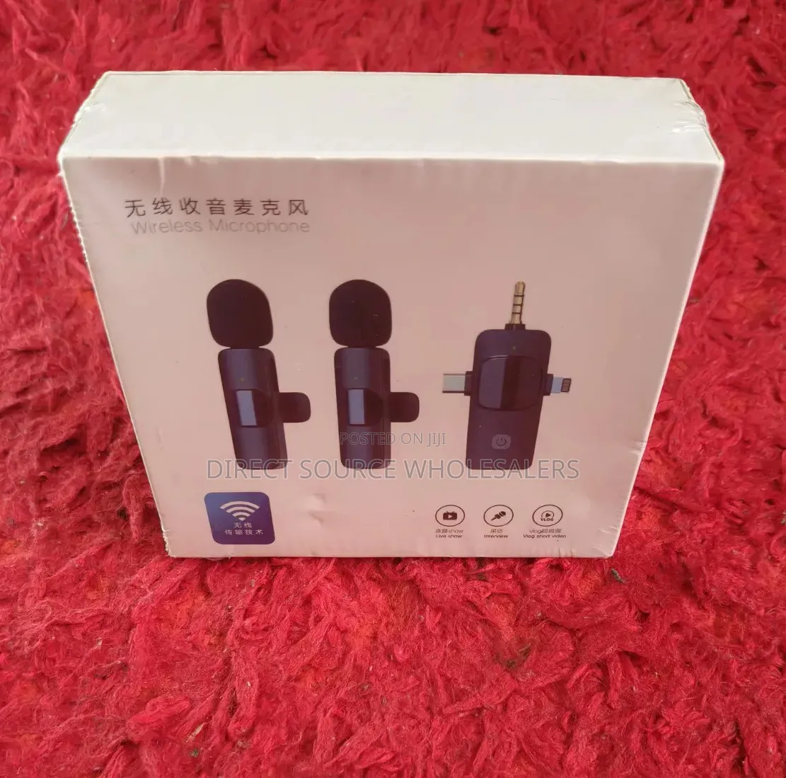  Wireless Lavalier Microphone Dual Mic