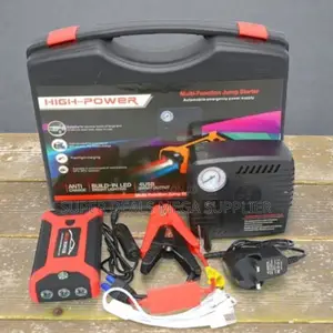 Short Circuit 12V 99800mAh Emergency Car Jump Starter Air Compressor