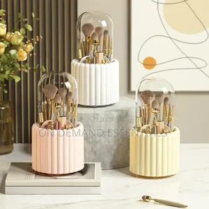 *Cosmetic Brush Storage Case 360 Rotating Makeup Brush Holder