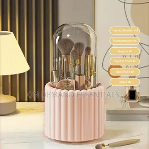 *Cosmetic Brush Storage Case 360 Rotating Makeup Brush Holder
