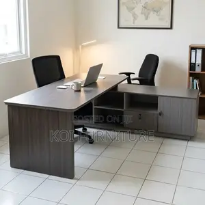 Office Desk; 1.6 Meter Executive Managers Desk in L Shape