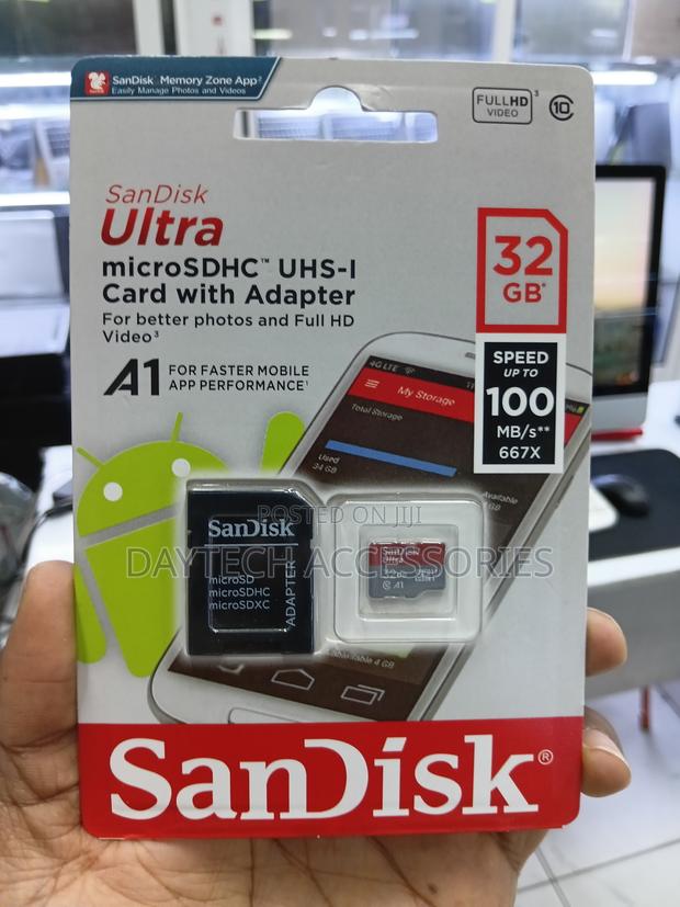 SanDisk 32GB Ultra microSDHC UHS-I Memory Card With Adapter - 100mb/S