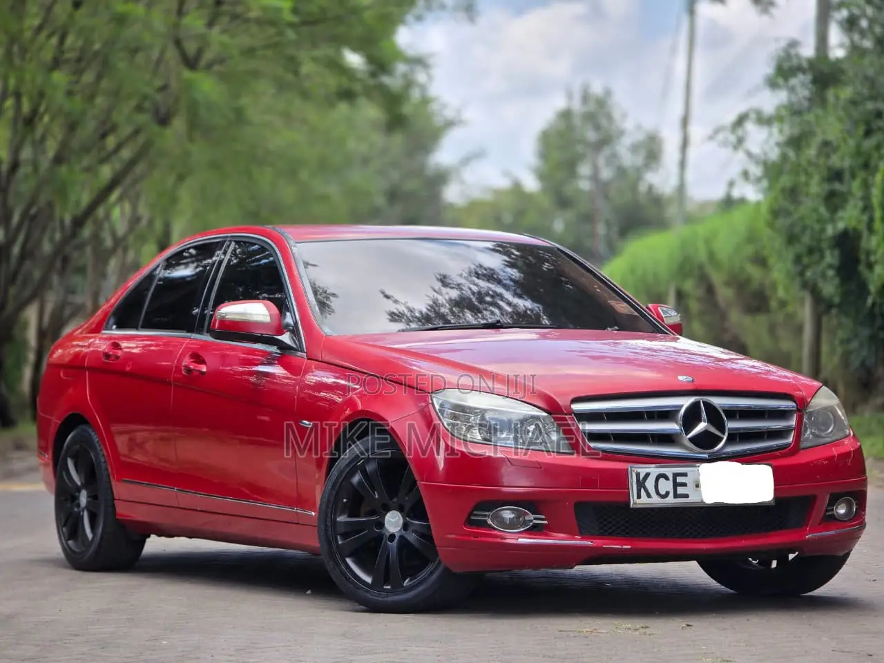 Mercedes-Benz C200 2008 Red