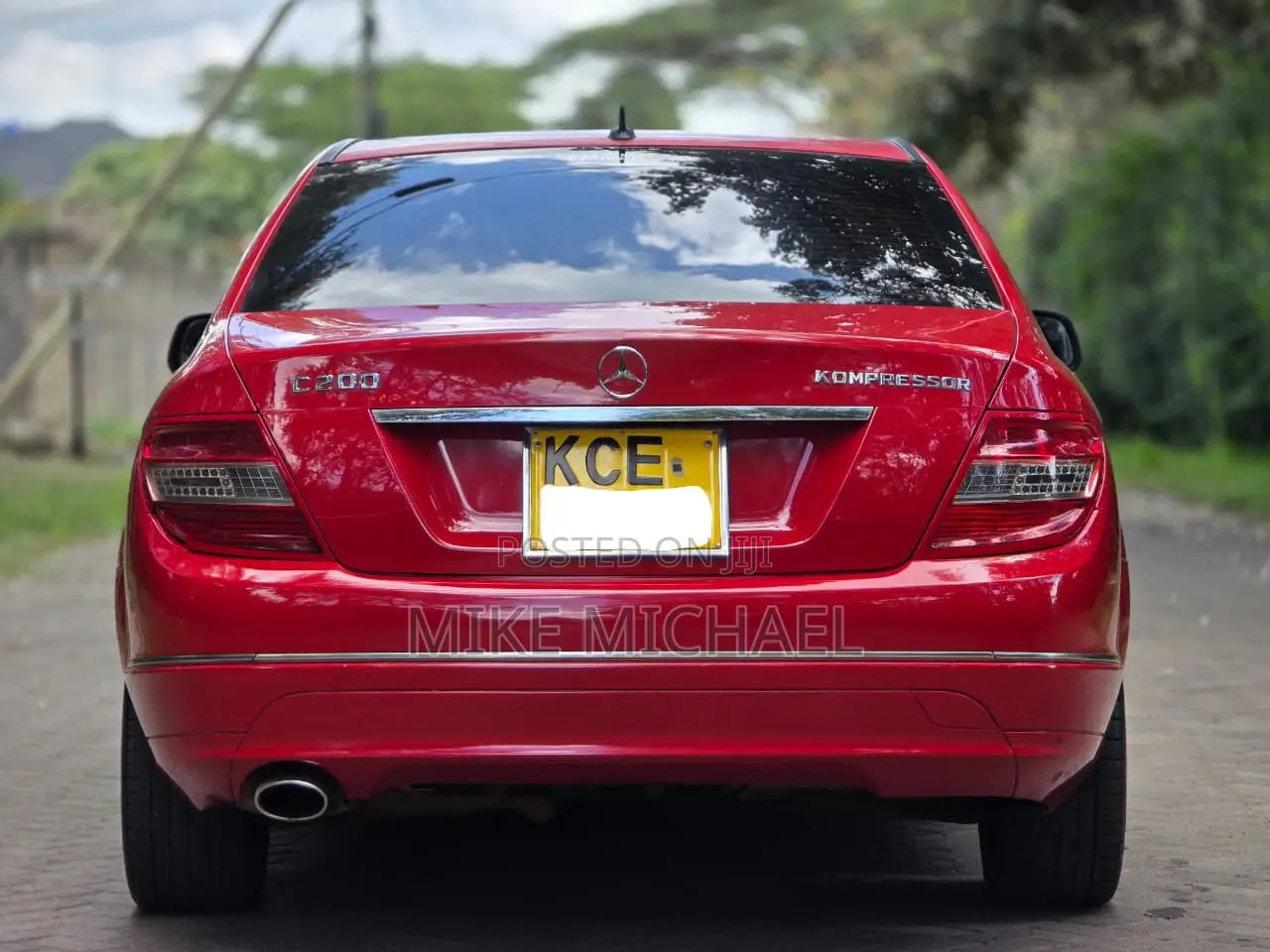 Mercedes-Benz C200 2008 Red