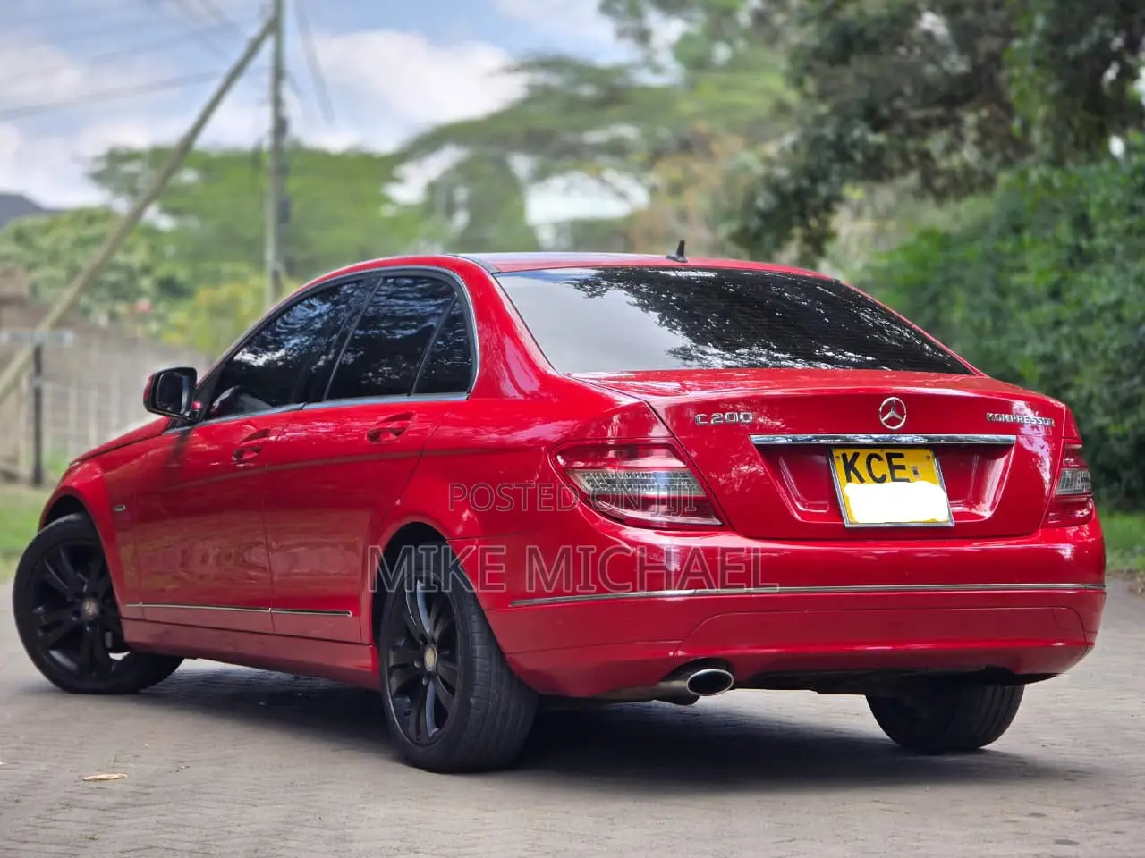 Mercedes-Benz C200 2008 Red