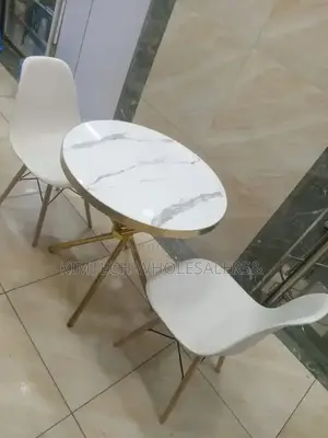 Wooden Marble Effect 2 Seater Dinning Set