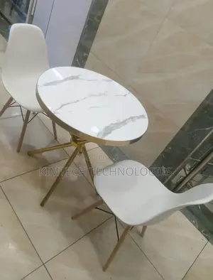 Wooden Marble Effect 2 Seater Dinning Set