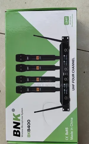  BNK BK8400 4-Channel Wireless Microphone System