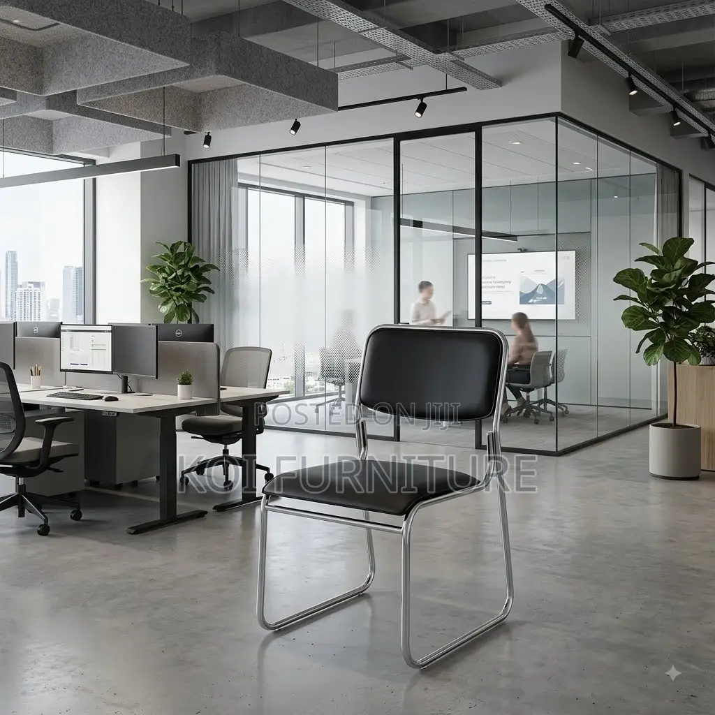 Office Chairs; Visitors Chrome Sleddy Seats