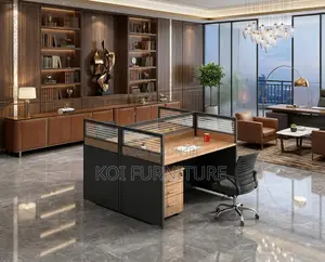 Office Workstation; Two Users Workstation With Privacy Partition