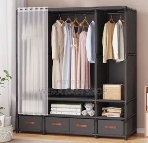  Elegant Heavy Duty Metallic Wardrobe.