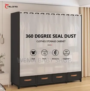  Elegant Heavy Duty Metallic Wardrobe.