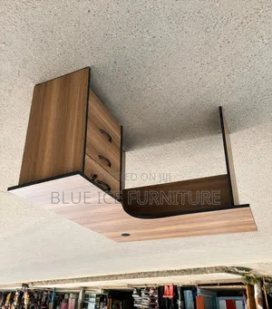 L-Shaped Executive Office Desk With Lockable Drawers