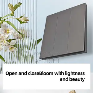 Grey High Quality Electrical Wall Light 3gang Switch
