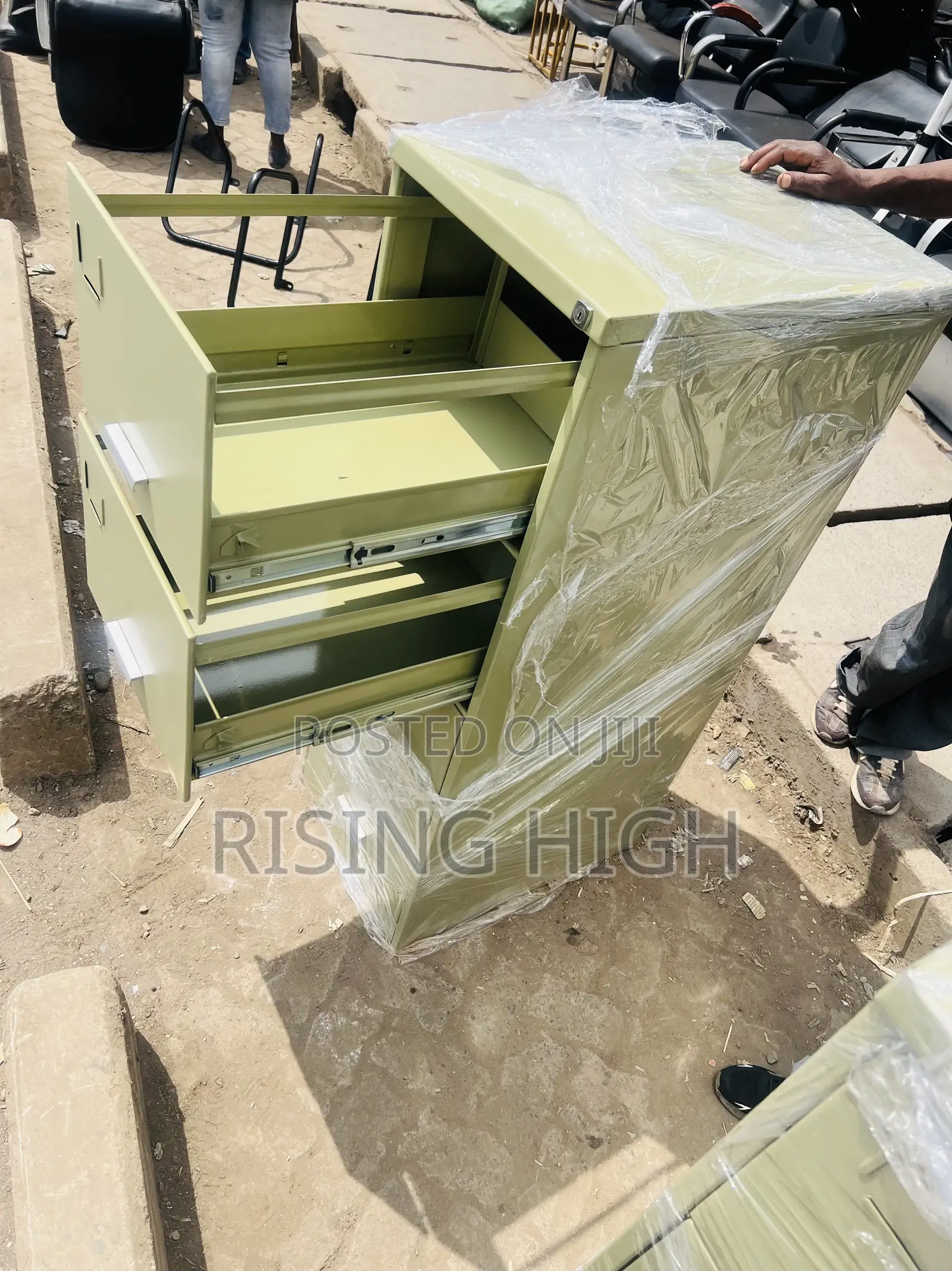 4- Drawers Steel Cabinets With Lock - Office Storage.