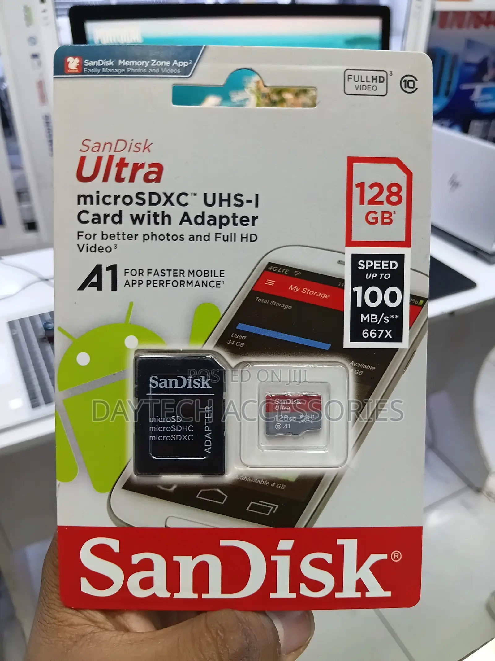 Sandisk A1 Micro SD 128gb Memory Card Ultra High Speed.