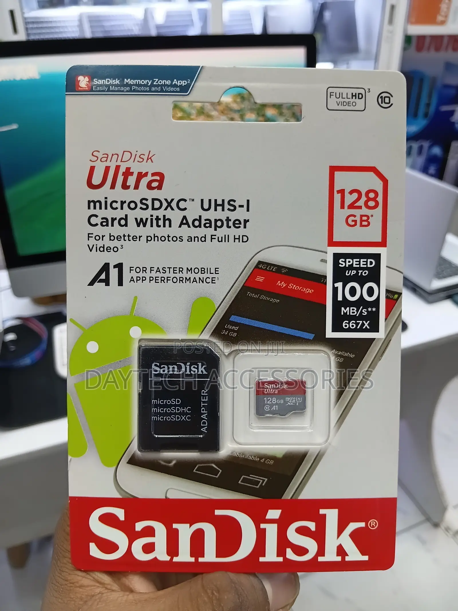 Sandisk A1 Micro SD 128gb Memory Card Ultra High Speed.