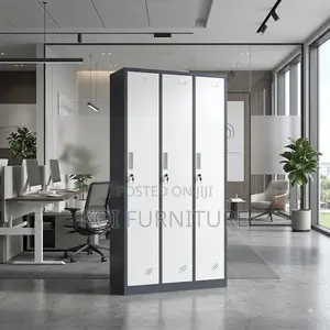 Office Cabinet; Three Large Doors Office Files Storage Cabinet