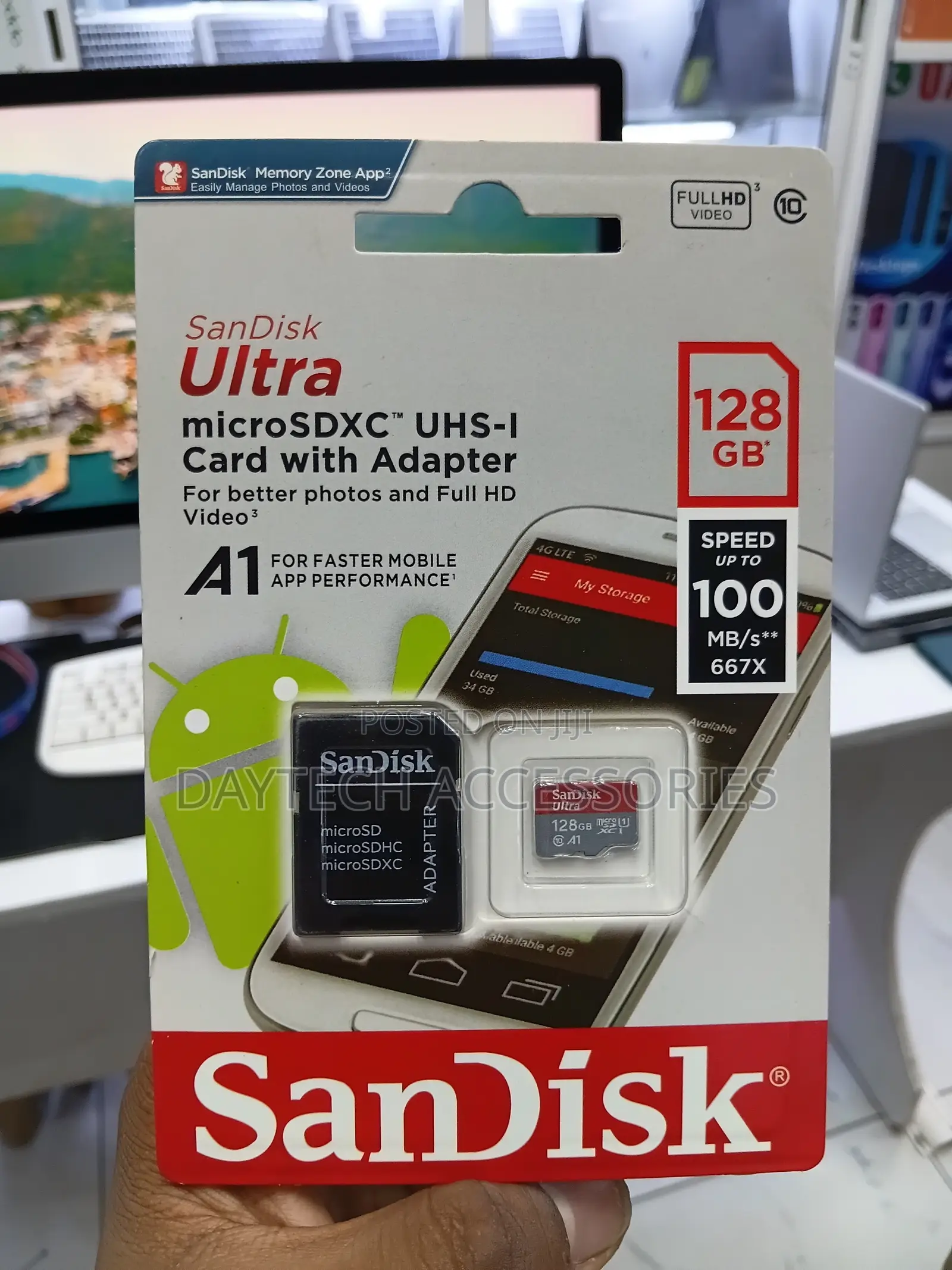 SanDisk Ultra 128GB Micro SD Card SDXC A1 UHS-I 100mb/S