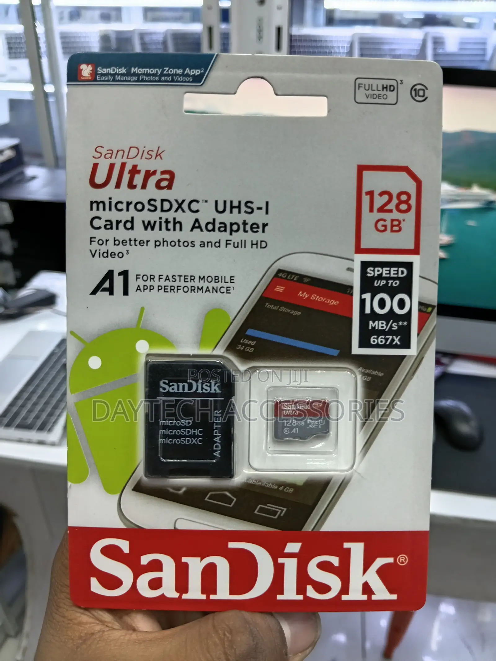SanDisk Ultra 128GB Micro SD Card SDXC A1 UHS-I 100mb/S