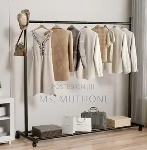 Heavy-Duty Rolling Garment Rack: (160 × 40 × 110 Cm*