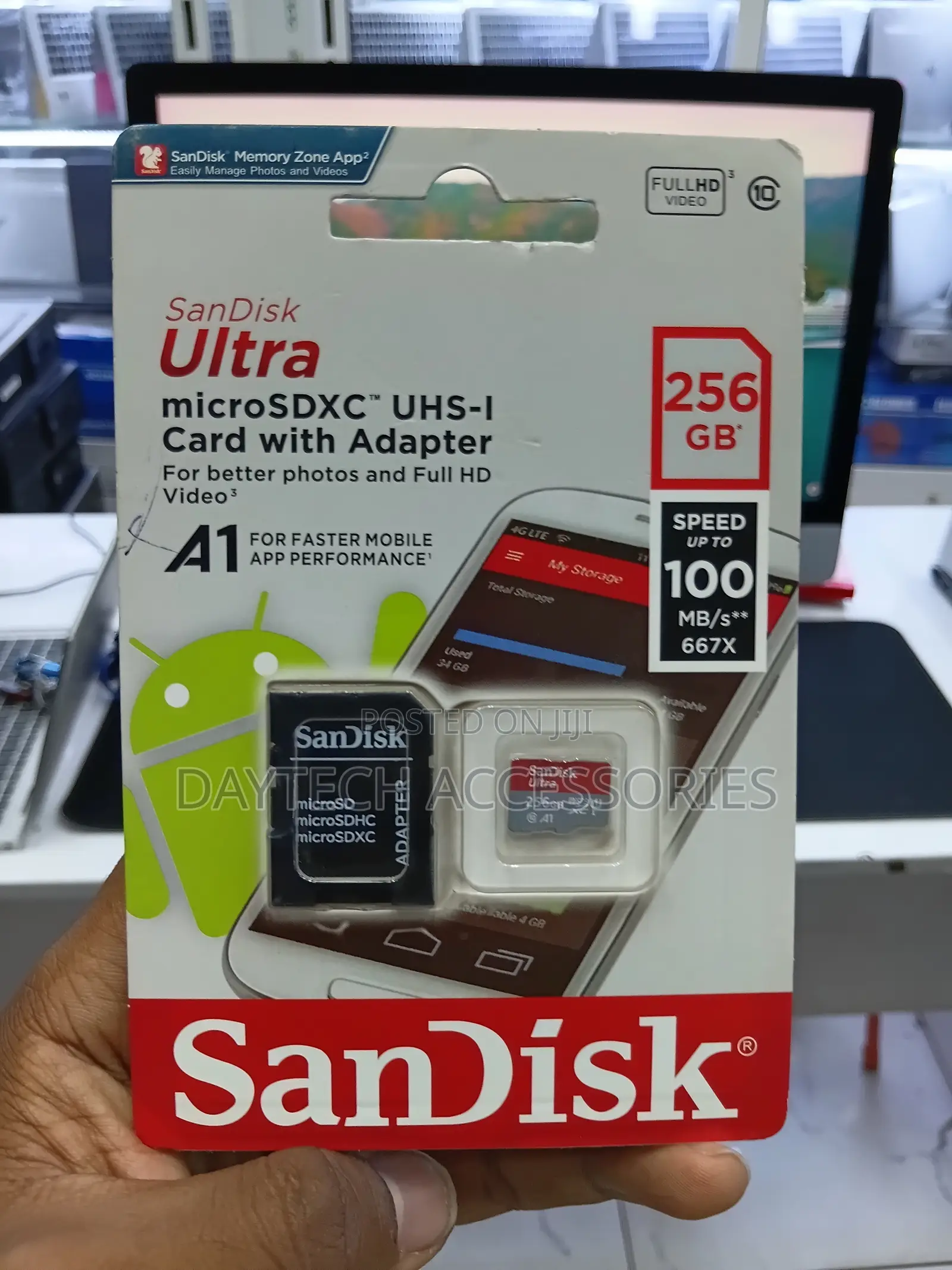 SanDisk Ultra 256GB microSDXC UHS-I Card With Adapter Up to 100 MB/s
